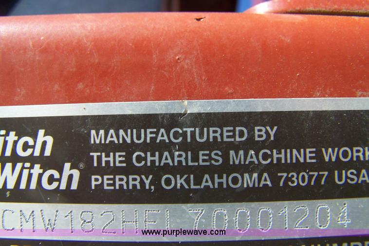 image for item D8543 2007 Ditch Witch 1820H trencher