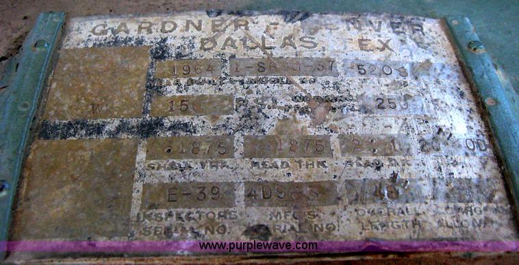 image for item A4474 1964 Gardner Denver SP600DC mobile compressor