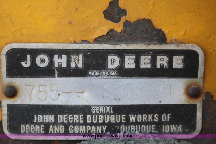 image for item A6512 1978 John Deere 755 track loader