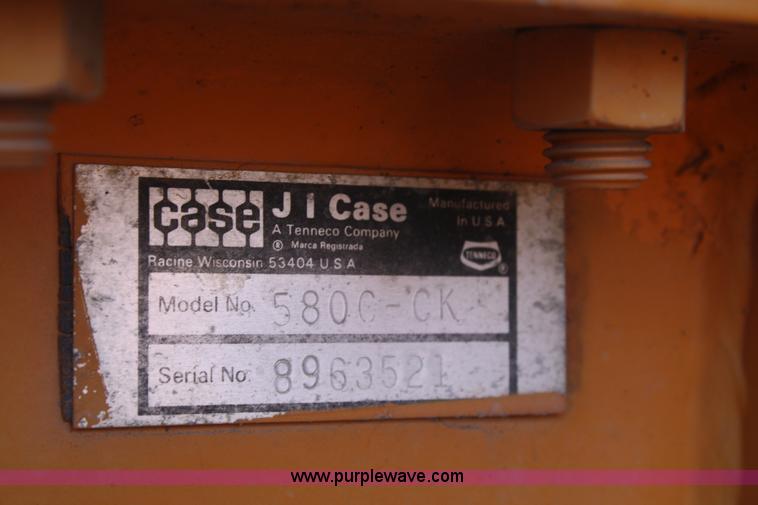 image for item A6537 1977 Case 580C-CK backhoe