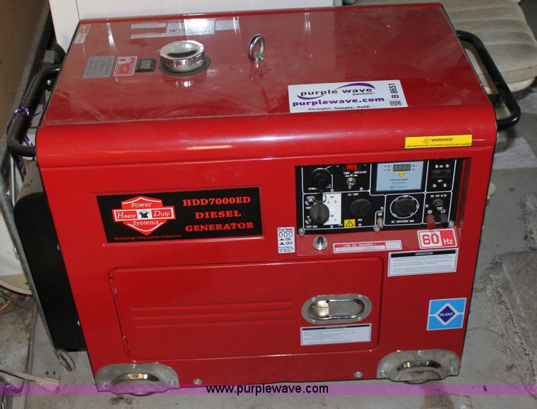Heavy Duty Power Systems HDD7000ED diesel generator in Mound Ridge, KS Item B8651 sold