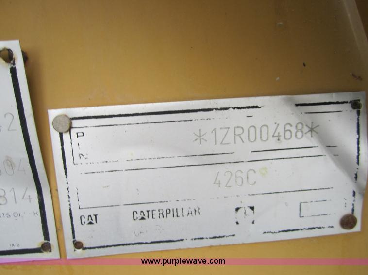 image for item C5158 1999 Caterpillar 426C backhoe