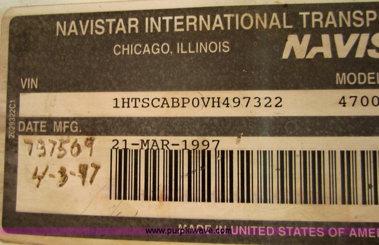 image for item C5217 1997 International 4700 dump truck