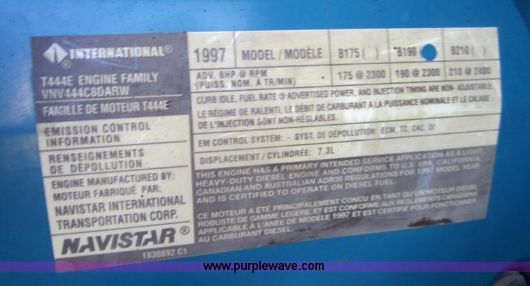 image for item C5217 1997 International 4700 dump truck