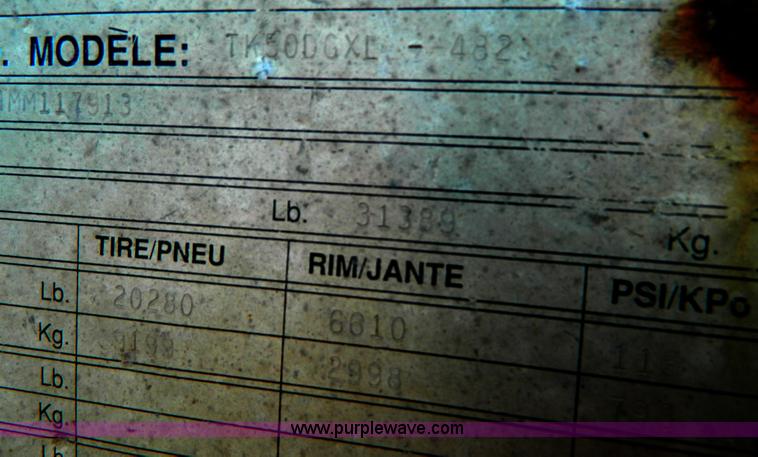 image for item D8607 1991 Trail King TK50 detach trailer