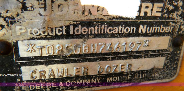 image for item D8609 1988 John Deere 850B Long Track dozer