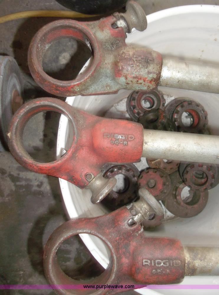 image for item G9421 (3) Ridgid pipe threaders with dies