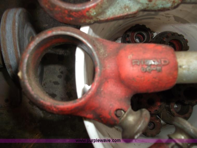 image for item G9421 (3) Ridgid pipe threaders with dies