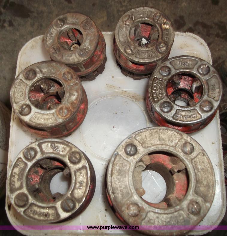 image for item G9421 (3) Ridgid pipe threaders with dies