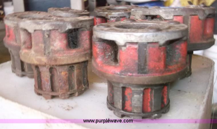 image for item G9421 (3) Ridgid pipe threaders with dies