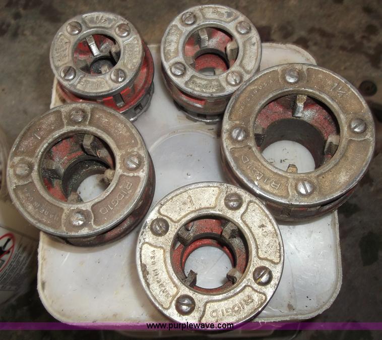 image for item G9421 (3) Ridgid pipe threaders with dies