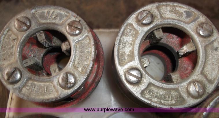 image for item G9421 (3) Ridgid pipe threaders with dies