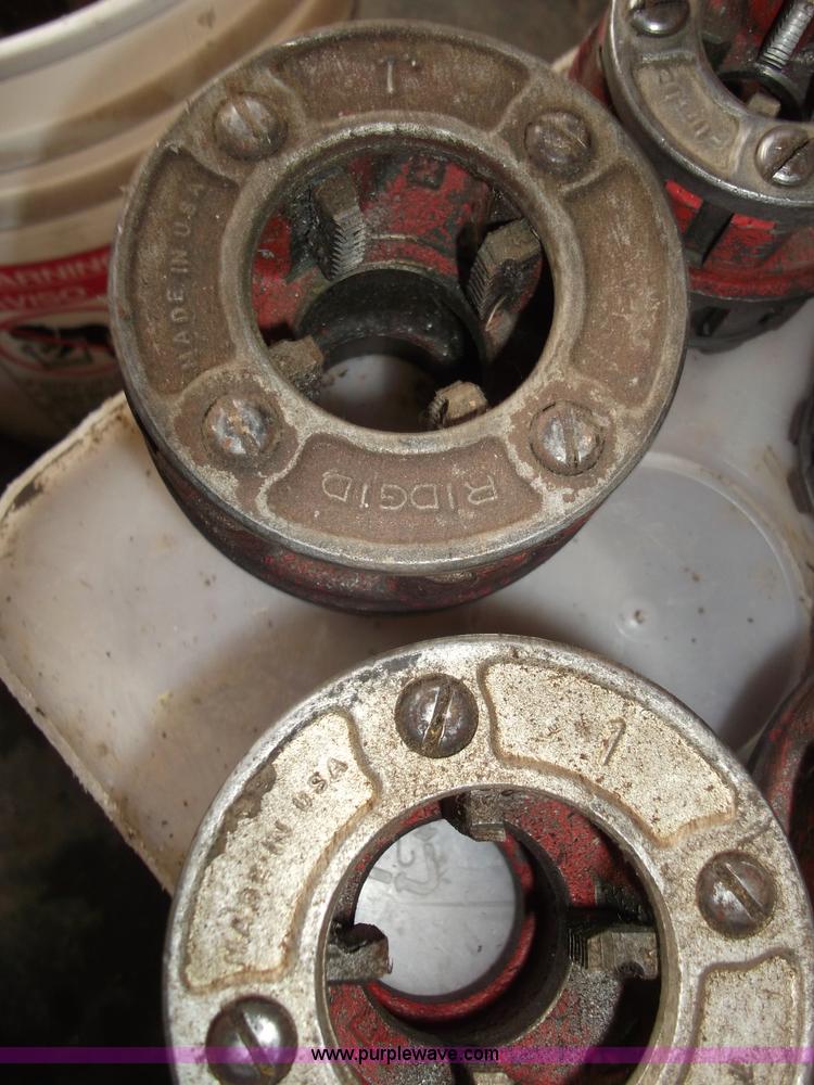 image for item G9421 (3) Ridgid pipe threaders with dies