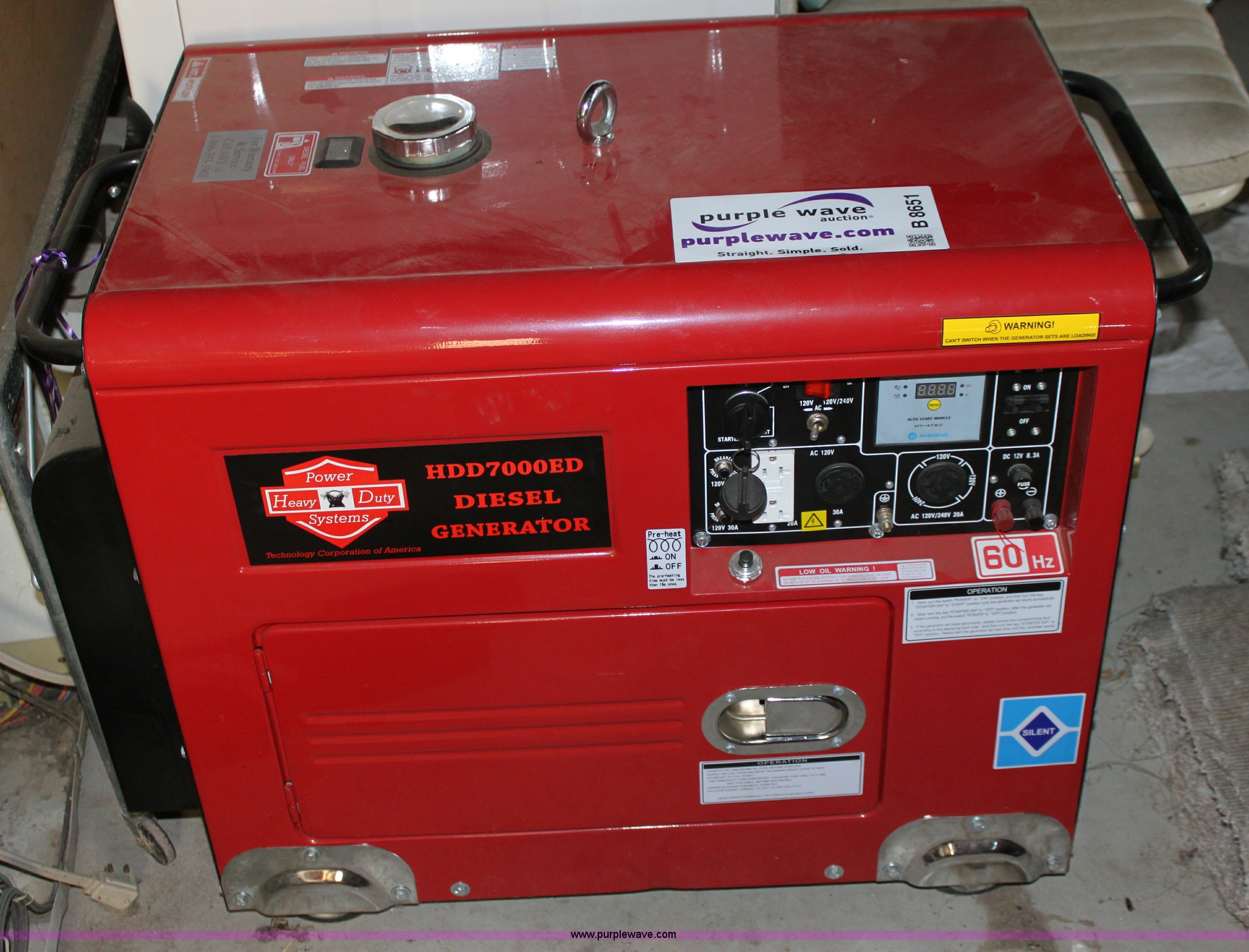 Heavy Duty Power Systems HDD7000ED diesel generator in Mound Ridge, KS