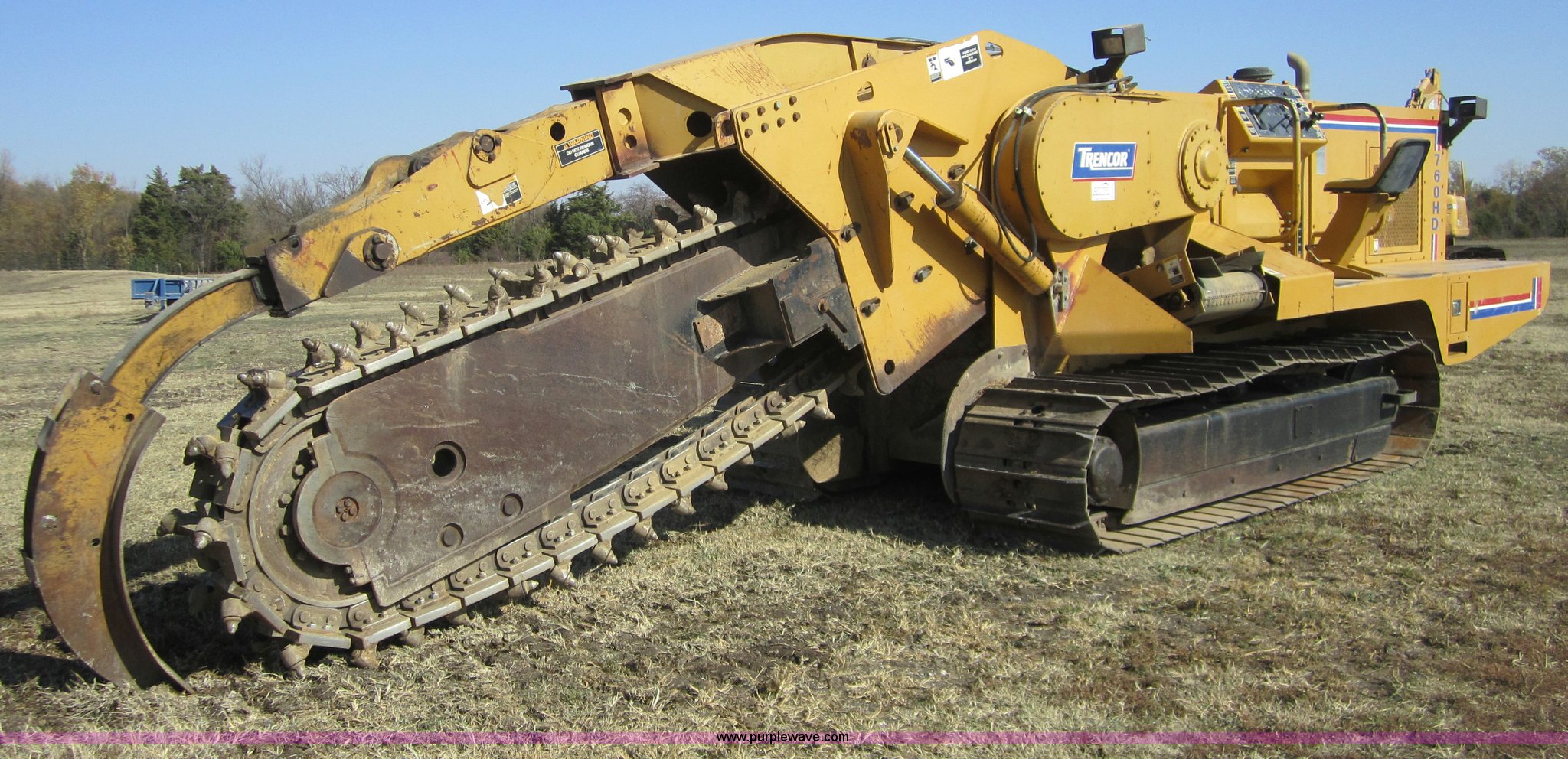 1997 Trencor 760HD chain trencher in Chanute, KS Item C5150 sold Purple Wave