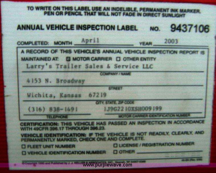 image for item A1545 1995 Jet 22' pup grain trailer