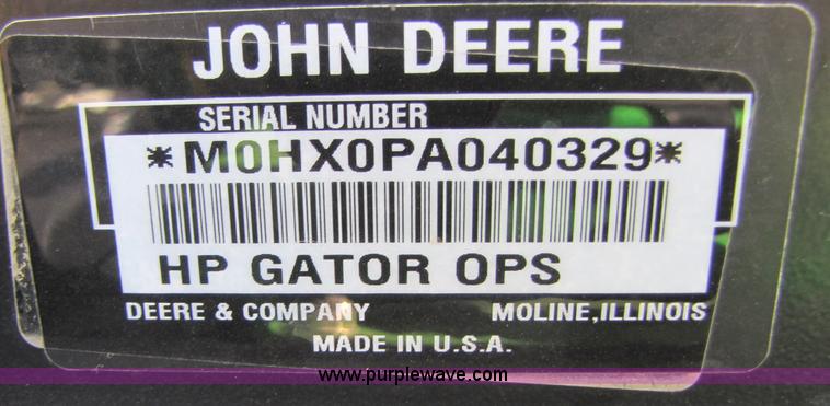 image for item A4610 John Deere 850D Gator utility vehicle