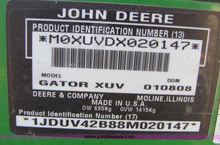 image for item A4610 John Deere 850D Gator utility vehicle