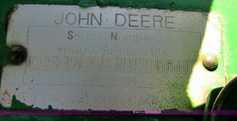 image for item A4612 John Deere 925F 25' flex head