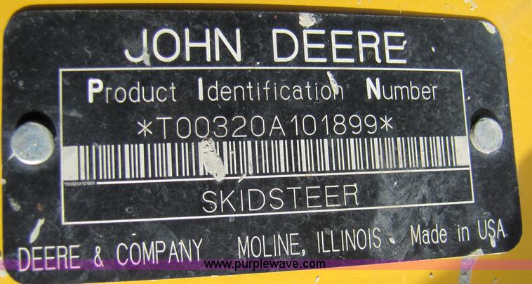 image for item A5163 2005 John Deere 320 skid loader