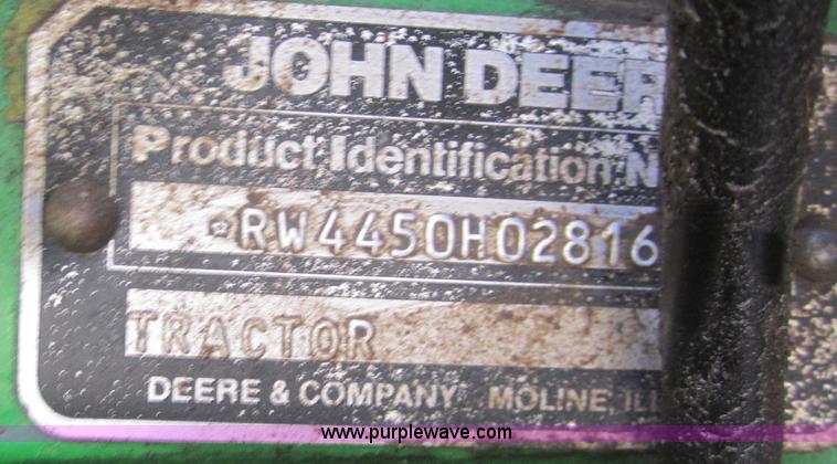 image for item B5531 1988 John Deere 4450 tractor
