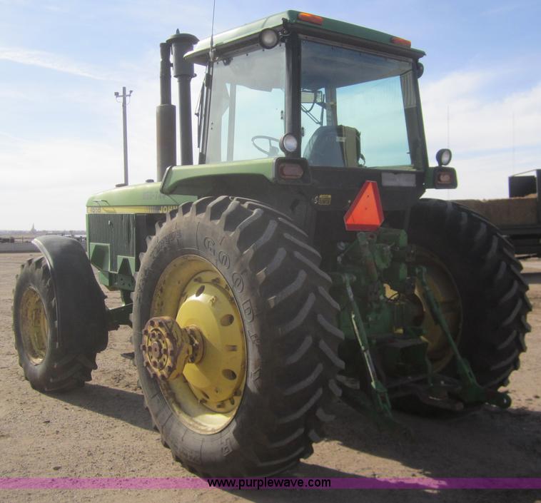 image for item B5549 1990 John Deere 4555 MFWD tractor
