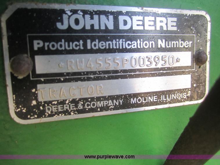 image for item B5549 1990 John Deere 4555 MFWD tractor