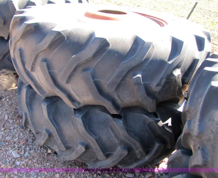 image for item C9580 20.8R38 duals on 10-bolt rims