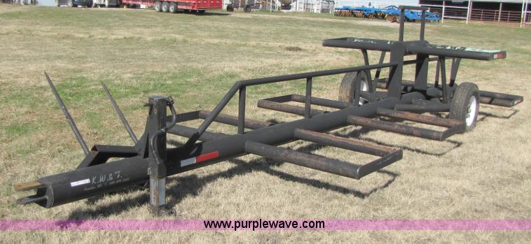image for item C9597 2008 KWF eight bale hay trailer with Quick-tach hay spike