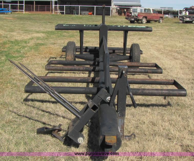 image for item C9597 2008 KWF eight bale hay trailer with Quick-tach hay spike