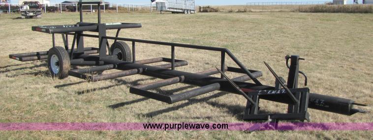 image for item C9597 2008 KWF eight bale hay trailer with Quick-tach hay spike