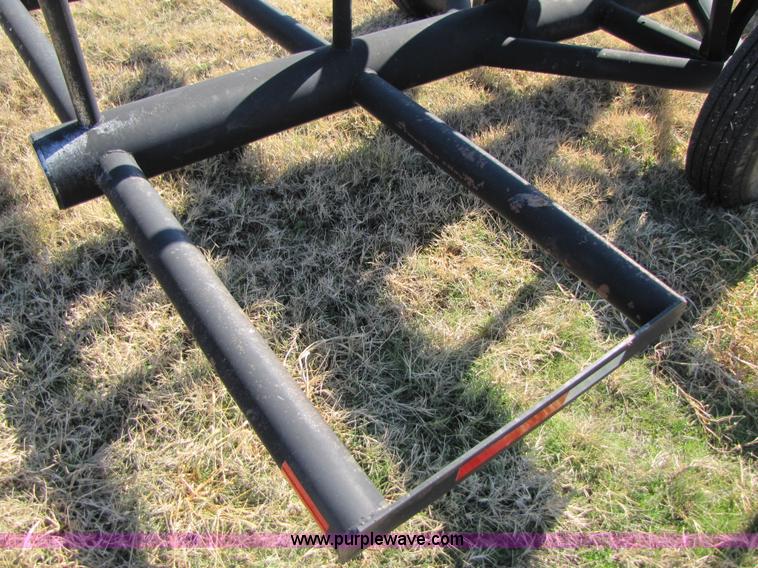 image for item C9597 2008 KWF eight bale hay trailer with Quick-tach hay spike