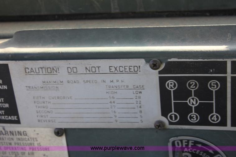 image for item B8624 1971 Kaiser 6x6 army truck