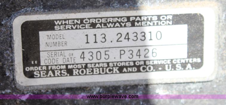 image for item B8668 Sears 12" band saw