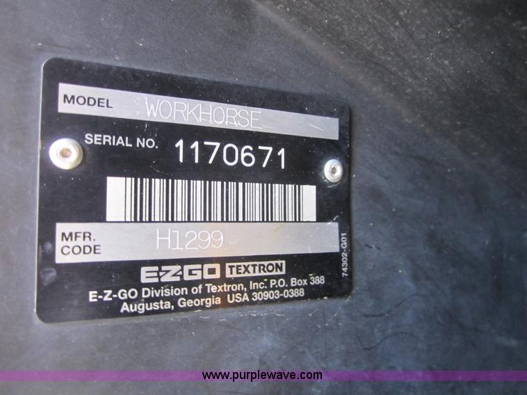 image for item C5206 Ez-go Workhorse ST350