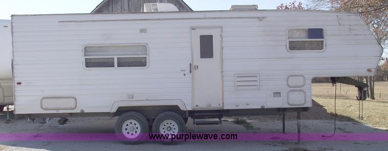 image for item C5709 2001 Forest River 26' toy hauler camper
