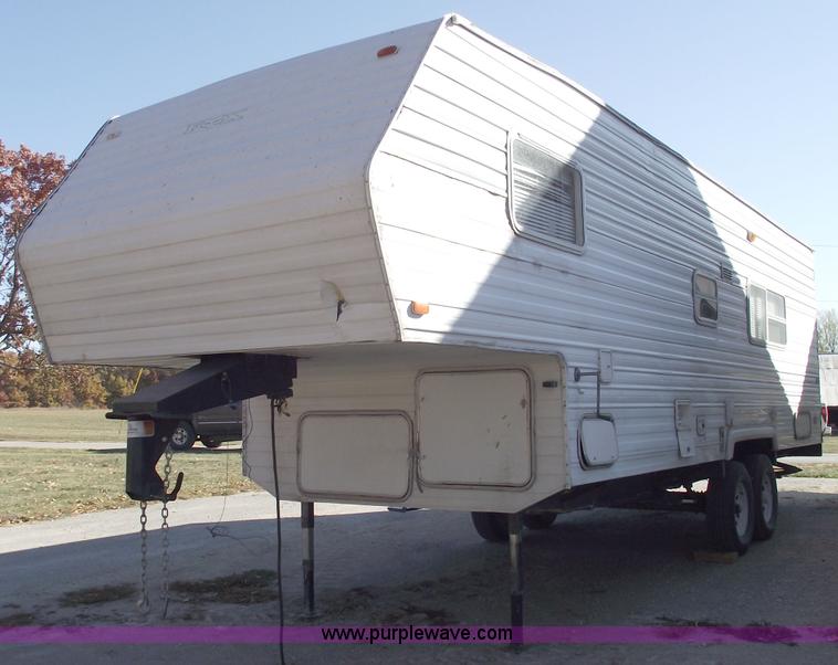 image for item C5709 2001 Forest River 26' toy hauler camper