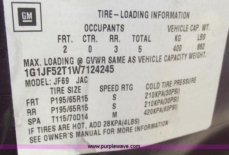 image for item C5730 1998 Chevrolet Cavalier LS