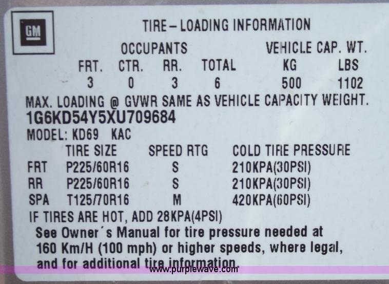 image for item C5777 1999 Cadillac DeVille