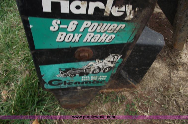 image for item C5799 Harley S-6 power rake skid steer attachment