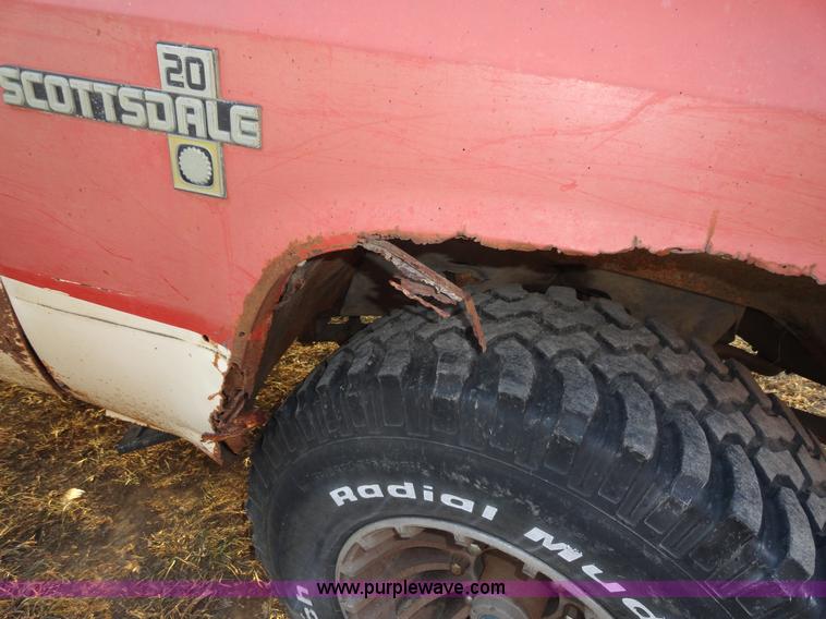 image for item H9007 1981 Chevrolet Scottsdale K20 pickup truck