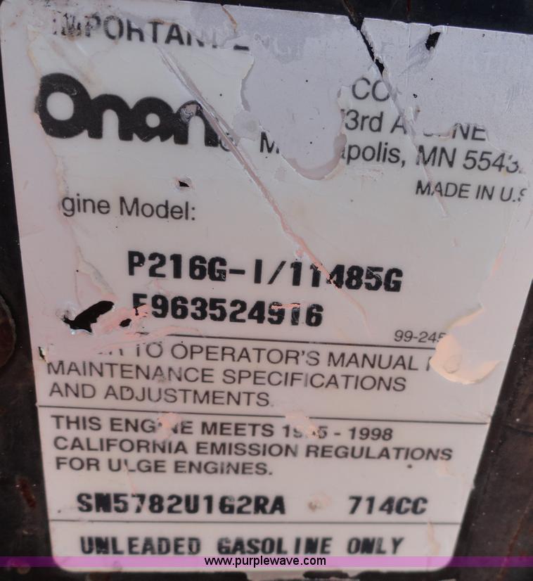 image for item H9013 Miller Bobcat 225G welder/generator