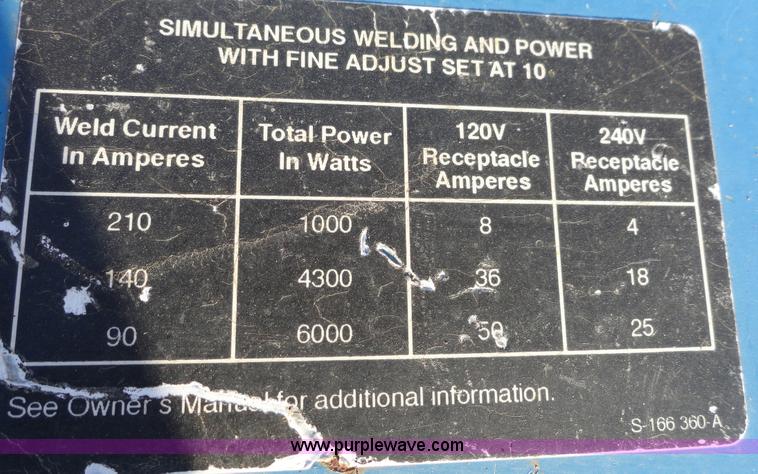 image for item H9013 Miller Bobcat 225G welder/generator