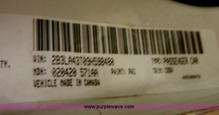 image for item H9112 2009 Dodge Charger