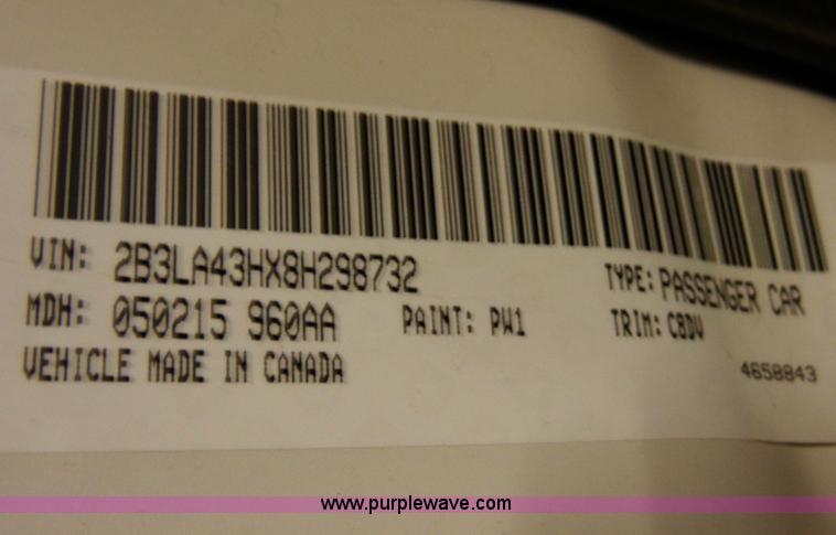 image for item H9113 2008 Dodge Charger