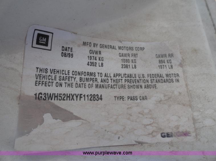 image for item A3281 2000 Oldsmobile Intrigue GX