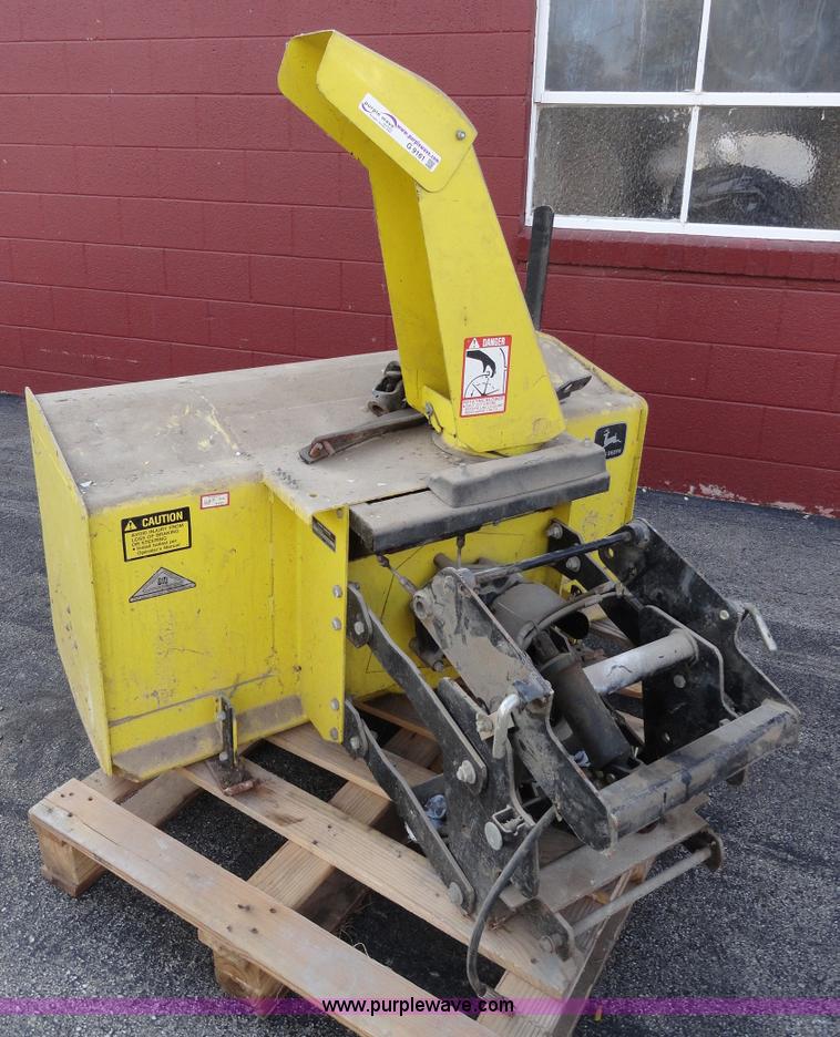 image for item G9161 John Deere snow thrower attachment