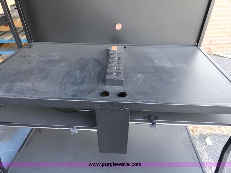 image for item G9166 (2) projector carts with electrical