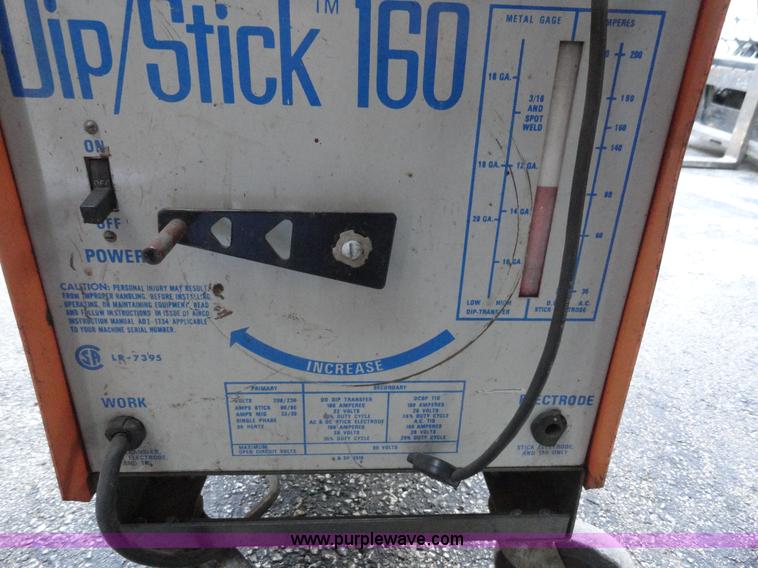 image for item G9167 AirCo dip/stick 160 Mig welder