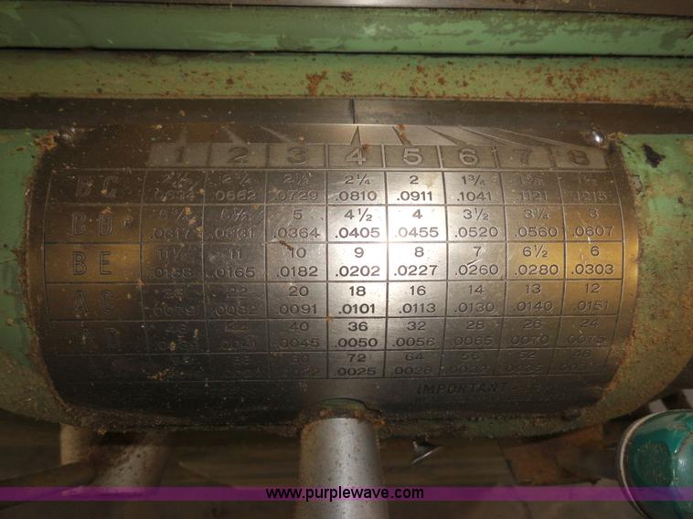 image for item G9172 Cincinnati metal lathe